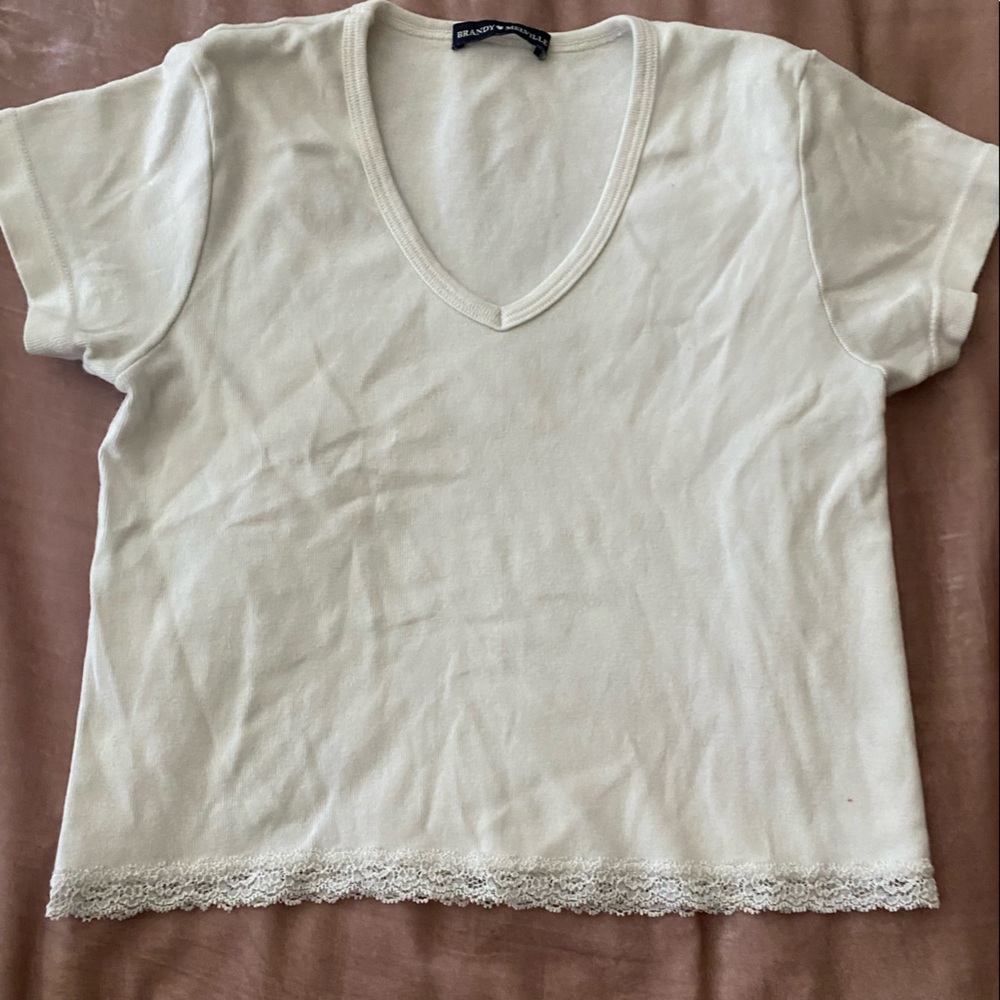 brandy melville v neck top